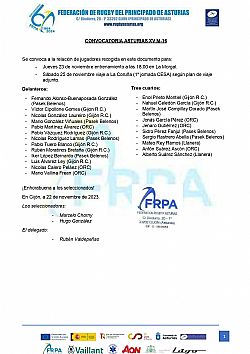Convocatoria Asturias M-16