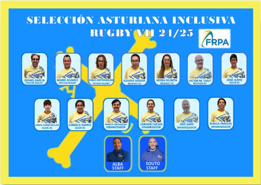 SELECCION INCLUSIVO Rugby Vii JJunio 2025